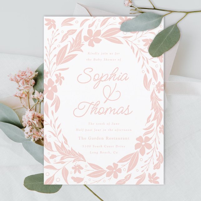 Blush Pink Couples Kinderdusche Einladung (Von Creator hochgeladen)