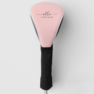 Blush Pink Dusty Pink Moderner Minimalistischer Na Golf Headcover