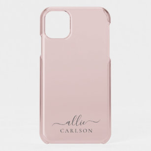 Blush Pink Dusty Pink Moderner Minimalistischer Na iPhone 11 Hülle