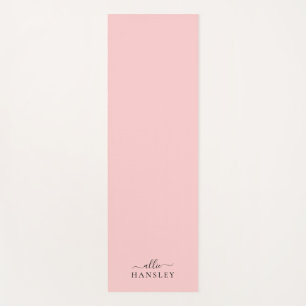 Blush Pink Dusty Pink Moderner Minimalistischer Na Yogamatte