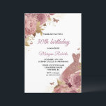 Blush Pink Dusty Rose Dress 30. Geburtstag Party Einladung<br><div class="desc">Blush Pink Dusty Rose Dress 30. Geburtstag Party Einladung Mehr elegante Blumenmotive in unserem Geschäft! Sehen Sie sich die passende Kollektion in unserem Shop an</div>