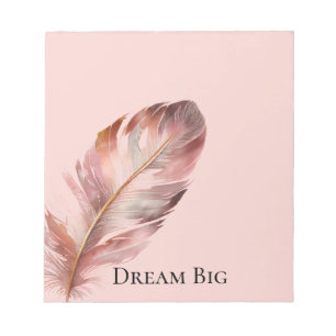 Blush Pink Feaather Notizblock