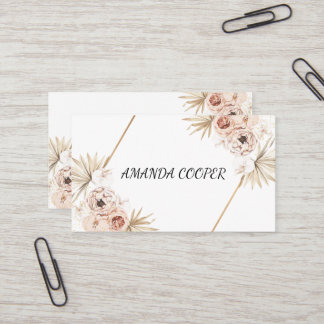 Blush Pink Feminine  Visitenkarte