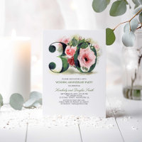 Blush Pink Floral 30. Hochzeitstag
