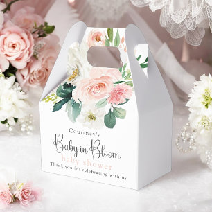 Blush Pink Floral Baby in Bloom Baby Dusche Geschenkschachtel