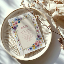 Blush Pink Floral Baby in Blütendusche