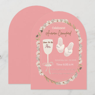 Blush Pink Floral Bridal Shower Invitation | Elega Einladung
