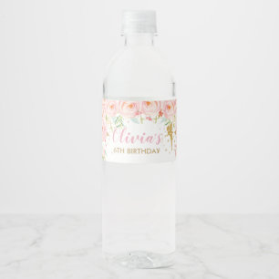 Blush Pink Floral Fairy Birthday Baby Dusche