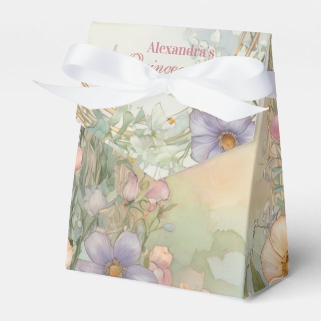 Blush Pink Floral Quinceanera Celebration Geschenkschachtel (Vorderseite)