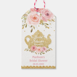 Blush Pink Floral Tee Party Brautparty Gefallen Geschenkanhänger