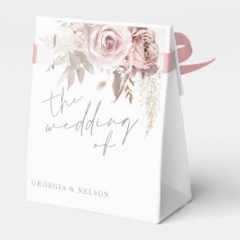 Blush Pink Floral The Wedding of Geschenkschachtel