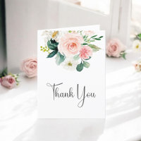 Blush Pink Floral Vielen Dank