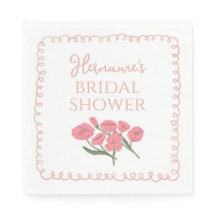 Blush Pink Floral Whimsical Bridal Shower