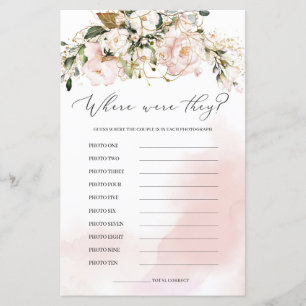 Blush Pink Floral wo sie spielten Boho Bride