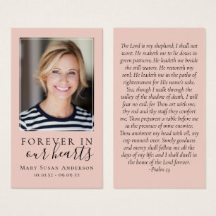Blush Pink Forever in unserer Herz-Gedenkkarte