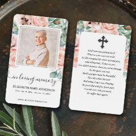 Blush Pink Foto Beileid Beerdigung Gebet