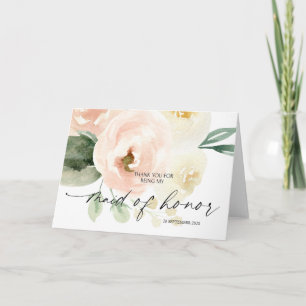 Blush Pink für meine Trauzeugin Hochzeit Danke Karte
