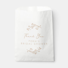 Blush Pink Garden Floral Brautparty Vielen Dank Geschenktütchen