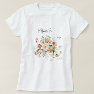 Blush Pink Girl Baby Dusche T-Shirt
