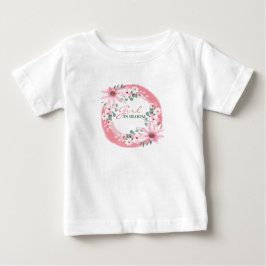 Blush Pink Girl Babydusche Baby T-shirt