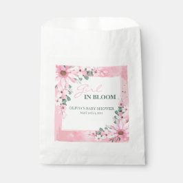Blush Pink Girl in Blüte Kinderdusche Geschenktütchen