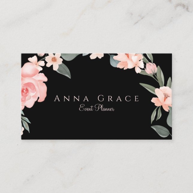 Blush Pink Girl Rose Visitenkarte (Vorderseite)