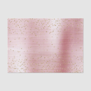 Blush Pink Glam Gold Sparkle Confetti Kinderdusche Seidenpapier
