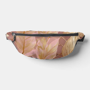 Blush Pink Gold Boho Moderne Blätter Sammlung Bauchtasche