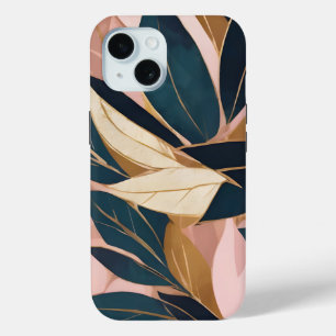Blush Pink Gold Boho Trendy Blätter Collection Case-Mate iPhone Hülle