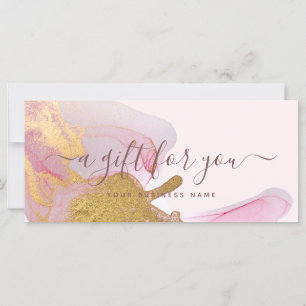 Blush Pink Gold Dust Glitzer Geschenkidee