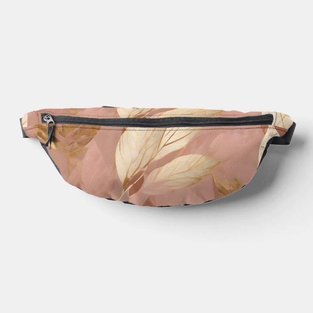 Blush Pink Gold Trendy Boho Blätter Collection Bauchtasche (Ablage )