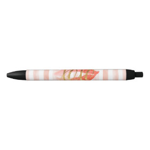 Blush-Pink Gold XOXO Wasserfarbe Kiss Kugelschreiber