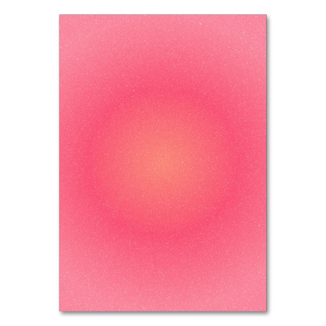 Blush Pink Gradient Table Card Tischnummer (Vorderseite)