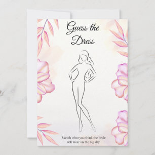 Blush Pink Guess Dress Fête des mariées Carte de j