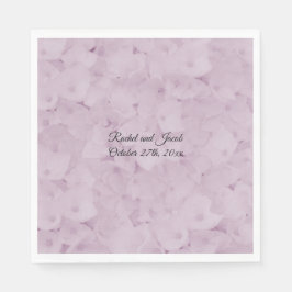 Blush Pink Hydrangea Hochzeitspapier Napkins Serviette