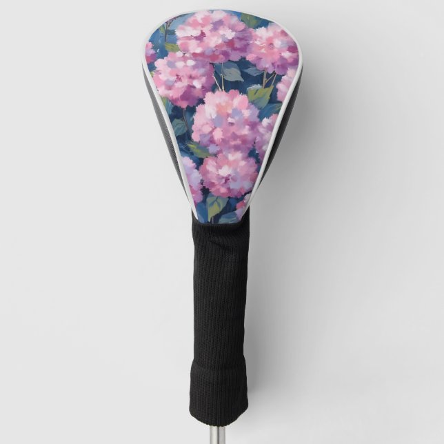 Blush Pink Hydrangeas Bloral Golf Headcover (Vorderseite)