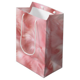 Blush Pink Imitate Fur Mittlere Geschenktüte