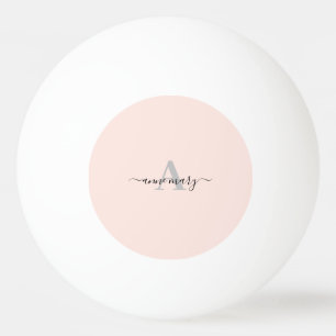 Blush Pink Individuelle Name Monogram Gift Gefalle Tischtennisball
