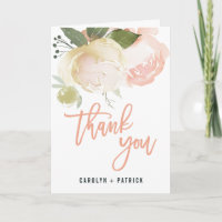 Blush Pink Ivory Peony Danke