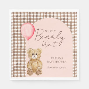 Blush Pink kann die Mädchen-Babydusche frühzeitig  Serviette