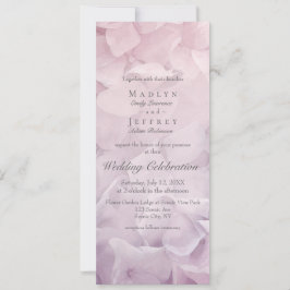 Blush Pink Lila Hydrangea Summer Garden Wedding Einladung