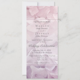 Blush Pink Lila Hydrangea Summer Garden Wedding Einladung