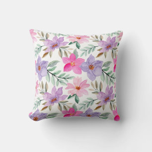 Blush Pink Lilac Floral Muster Trendsetter Kissen