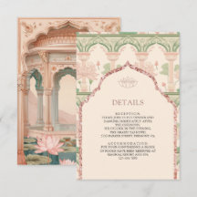 Blush Pink Lotus Garden Indian Wedding Details