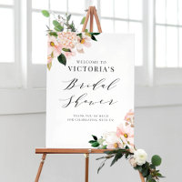 Blush Pink Magnolias Brautparty Willkommen