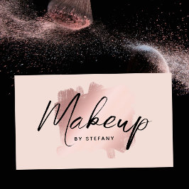 Blush Pink Makeup Artist Eyeliner Letting Visitenkarte