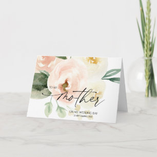 Blush Pink meine Mutter Hochzeitstag Geschenk von  Karte