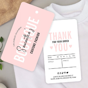 Blush Pink Moderne Kleidung Boutique Preis hängen