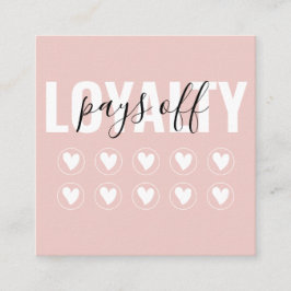 Blush Pink Moderne Minimalistisch Girl Chic Treuekarte