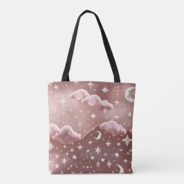 Blush Pink Moon Phases Dreamy Aesthetic Tasche